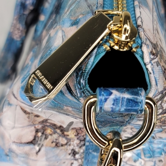 ☆ Brahmin 2 SET Duxbury Melbourne Purse Bag Satchel Ocersized Wristlet - Picture 5 of 15